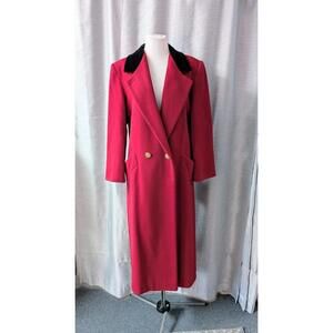 Vintage 80s Red Wool Forecaster of Boston Coat